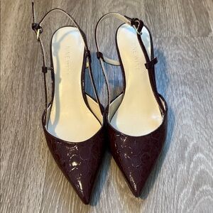 Nine West Slingback Kitten Heels
